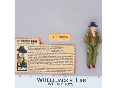 Wild Bill V1 100% Complete G.I. Joe 1983 Hasbro Vintage Action Figure