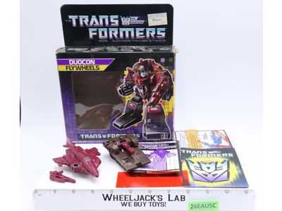Flywheels W/Box 100% Complete 1987 Vintage G1 Transformers Hasbro Action Figure