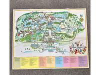 A Guide to the Magic Kingdom Walt Disney World 1979 Vintage Map 38 x 31.5