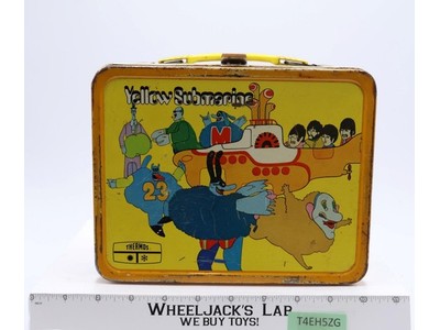 The Beatles Yellow Submarine Metal Lunch Box 1968 King-Seeley Aladdin Vintage