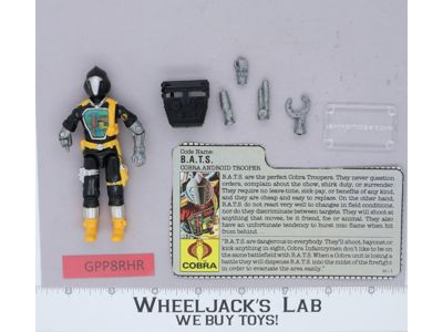B.A.T.S. V1 100% Complete G.I. Joe 1986 Hasbro Vintage Action Figure