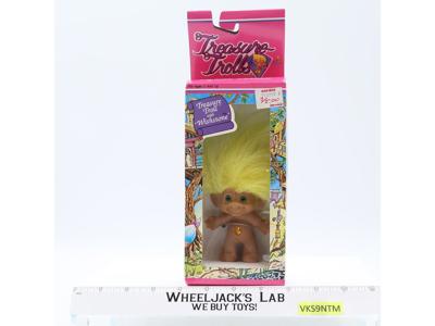 Treasure Trolls Yellow Hair w/ Wishstone 1991 Ace Novelty Co NEW MIB Unopened