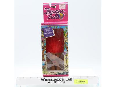 Treasure Trolls Red Hair w/ Wishstone 1991 Ace Novelty Co NEW MIB Unopened
