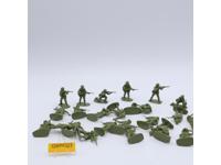 Lot of 25 American Paratroopers WWII 1/32 Scale CTS Toy Soldiers Figures men
