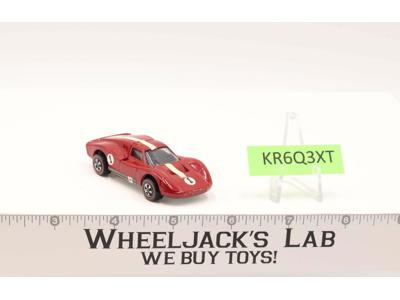 Ford MK IV Red Enamel Hot Wheels 1969 Mattel Vintage Redline RL