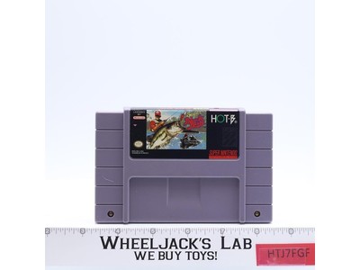 Super Black Bass Super Nintendo SNES 1992 Aklaim Video Game Cartridge ONLY