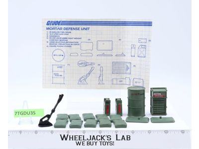 Mortar Defense Unit 100% Complete GI Joe 1984 Hasbro Action Figure Playset