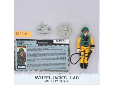 Scoop V1 100% Complete G.I. Joe 1989 Hasbro Vintage Action Figure