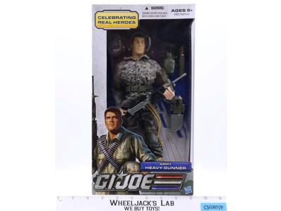 Army Heavy Gunner GI Joe 30th Anniv. 2011 Hasbro 12" Action Figure NEW SEALED