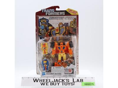 Autobot Scoop W/ Comic Book Deluxe Generations Transformers 2014 Hasbro NEW MOSC