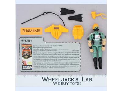 Wet-Suit V1 100% Complete G.I. Joe 1986 Hasbro Vintage Action Figure