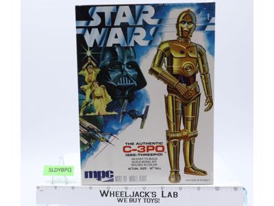 The Authentic C-3PO See-Threepio Star Wars 1977 MPC 10" Model Kit NEW SEALED