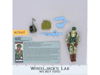 Recoil V1 100% Complete G.I. Joe 1989 Hasbro Vintage Action Figure