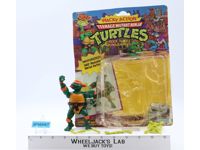 Rock 'n Roll Michaelangelo w/ Cardback 100% Complete TMNT 1989 Playmates Vintage