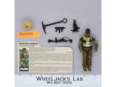 Alpine V1 100% Complete G.I. Joe 1985 Hasbro Vintage Action Figure