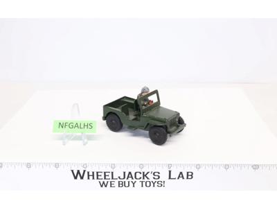 WWII Lone Star Jeep w/ SOLDIER Elastolin Lineol Vintage Germany 1:48