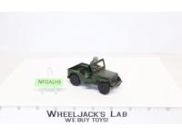 WWII Lone Star Jeep w/ SOLDIER Elastolin Lineol Vintage Germany 1:48