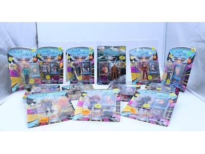 Lot of 13 Star Trek Next Generation 1990's Playmates Action Figures NEW SEALED