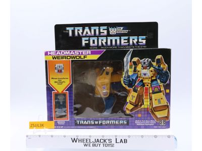 Weirdwolf 100% Complete W/Box & Insert 1987 Vintage Hasbro G1 Transformers