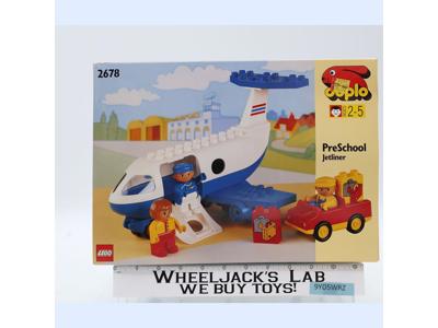 LEGO DUPLO #2678 Preschool Jetliner 15 pc Building Set 1993 NEW MIB NRFB