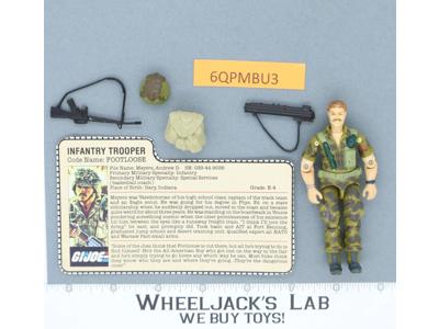 Footloose V1 100% Complete G.I. Joe 1985 Hasbro Vintage Action Figure