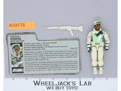Iceberg V1 100% Complete G.I. Joe 1986 Hasbro Vintage Action Figure
