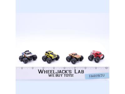 Lot of 4 Monster Truck Vehicles 1988-89 Vintage Galoob Micro Machines