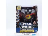 Darth Vader To Star Destroyer W/BOX 100% Complete Star Wars Transformers MIB