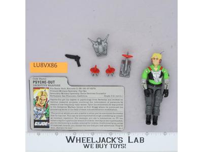 Psyche-Out V1 100% Complete G.I. Joe 1987 Hasbro Vintage Action Figure