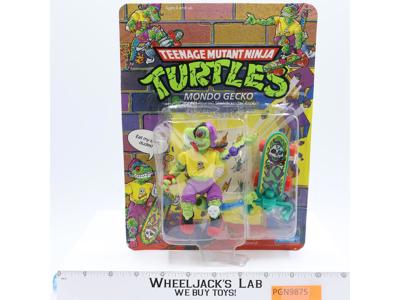 Mondo Gecko Teenage Mutant Ninja Turtle TMNT 1990 Playmates UNPUNCHED MOSC NEW