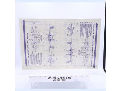 Cobra C.L.A.W. Covert Light 1983 ORIGINAL Instructions Blueprints G.I. Joe