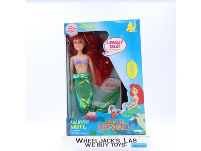 #1828 Talking Ariel Little Mermaid Disney 1991 Tyco Pull-String Doll NEW SEALED