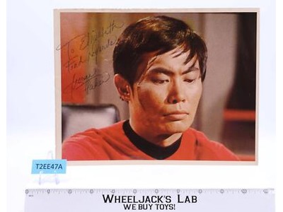 Sulu Star Trek George Takei AUTOGRAPHED 8x11 Magazine Page