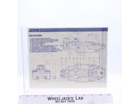 Devilfish 1986 ORIGINAL Instructions Blueprints G.I. Joe Hasbro Action Figure