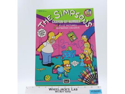 Crayon-By-Number The Simpsons 1990 RoseArt Brand NEW SEALED