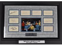 Crew of the USS Enterprise Star Trek Original Series AUTOGRAPHED Picture Frame