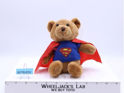 Superman Teddy Bear Justice League 1999 DC Comics Plush Stuffed Animal 8"