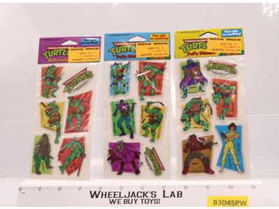 Puffy Sticker Teenage Mutant Ninja Turtles 1988 Henry Gordy NEW SEALED