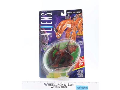 Rhino Alien W/ Comic Aliens 1992 Kenner Action Figure NEW MOSC SEALED