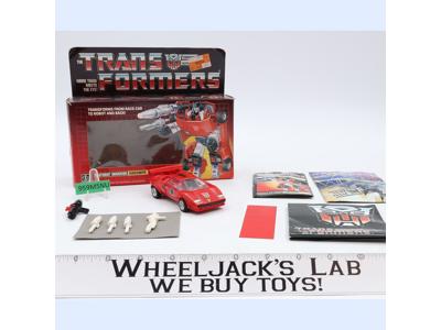 Sideswipe w/BOX 100% Complete 1985 Vintage Hasbro G1 Transformers Action Figure