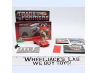 Sideswipe w/BOX 100% Complete 1985 Vintage Hasbro G1 Transformers Action Figure