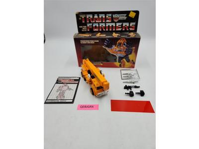 Grapple 100% Complete W/Box 1985 Vintage Hasbro G1 Transformers Action Figure