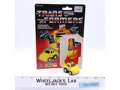 Hubcap 100% Complete W/CARDBACK 1985 Hasbro Vintage G1 Transformers
