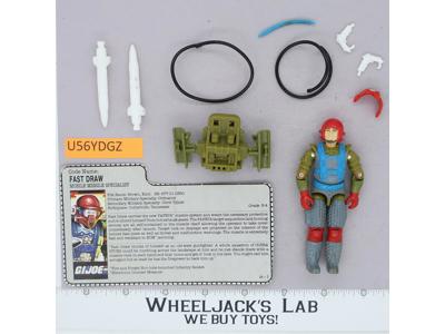 Fast Draw V1 100% Complete G.I. Joe 1987 Hasbro Vintage Action Figure