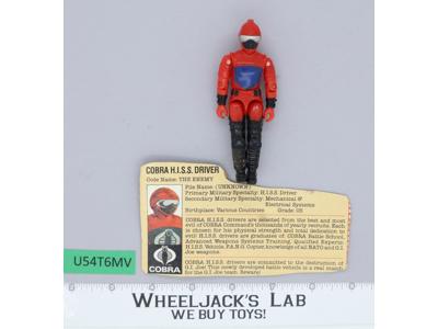 Cobra H.I.S.S. Driver V1 100% Complete G.I. Joe 1983 Hasbro Vintage Figure