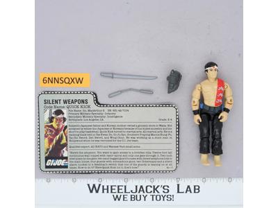 Quick Kick V1 100% Complete G.I. Joe 1985 Hasbro Vintage Action Figure