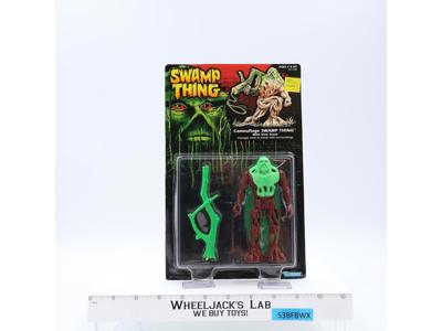 Camouflage Swamp Thing W/Vine Snare Swamp Thing 1990 Kenner MOSC UNPUNCHED