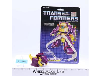 Cindersaur 100% Complete W/CARDBACK 1987 Vintage G1 Transformers Figure