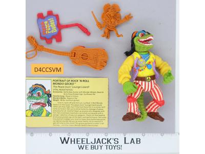 Rock 'N Roll Mondo Gecko Complete Teenage Mutant Ninja Turtles 1992 Playmates