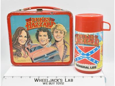 Dukes Of Hazzard General Lee Lunch Box and Thermos 1980 Warner Bros Vintage